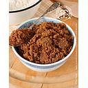 Açúcar mascavado escuro, cristais, embalagem hermética para conservação, 1kg