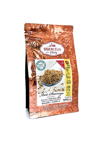 ANIS SAUVAGE, graines, sachet fraîcheur refermable 400 g