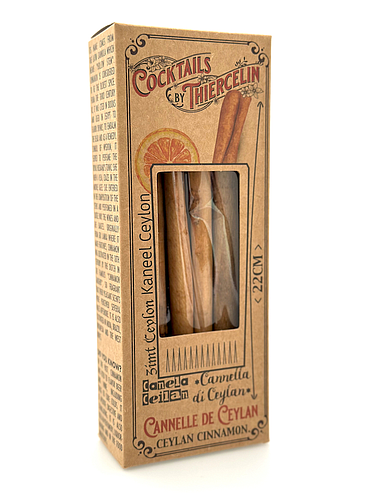 CANNELLE DE CEYLAN, tuyaux entiers 22 cm, boîte carton 200 g