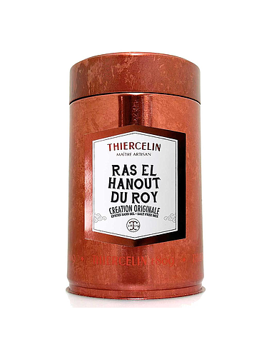 RAS EL HANOUT DEL RE, miscela di spezie macinate, barattolo di metallo, 130 g