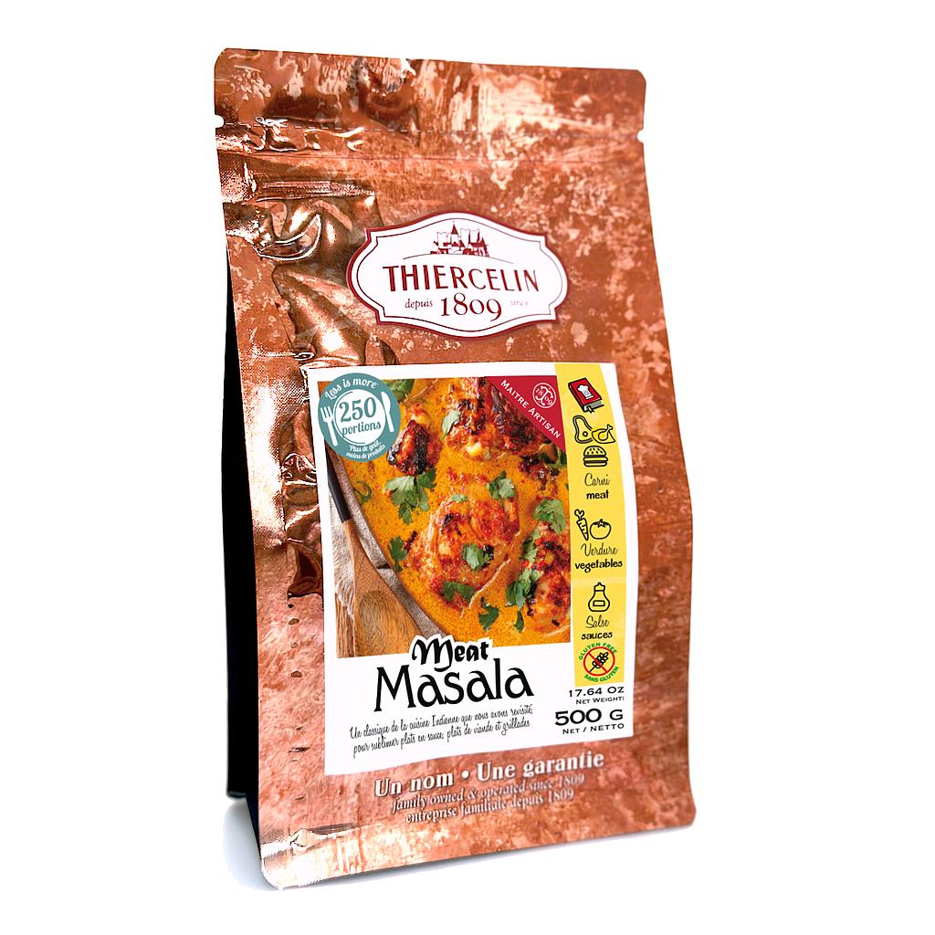 MEAT MASALA, kruidenmix in poedervorm, hersluitbare vershoudzak 500 g