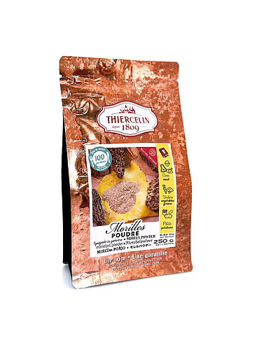 MORILLES, réduites en poudre, sachet fraîcheur refermable 250 g