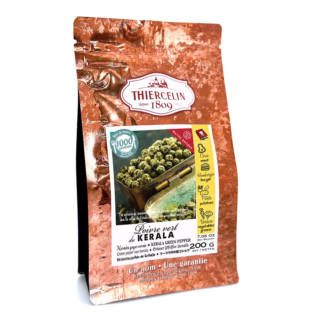 PEPE VERDE DEL KERALA, grani, sacchetto salvafreschezza richiudibile 200 g