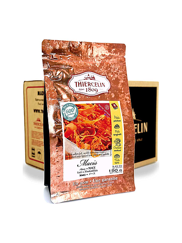 MACIS, ganzes Fruchtfleisch, wiederverschließbarer Frischebeutel, Karton mit 12 x 150 g