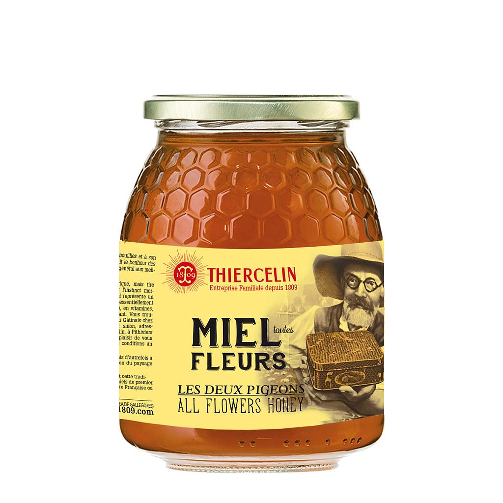 MIEL TOUTES FLEURS, multi floral, bocal verre 1 kg