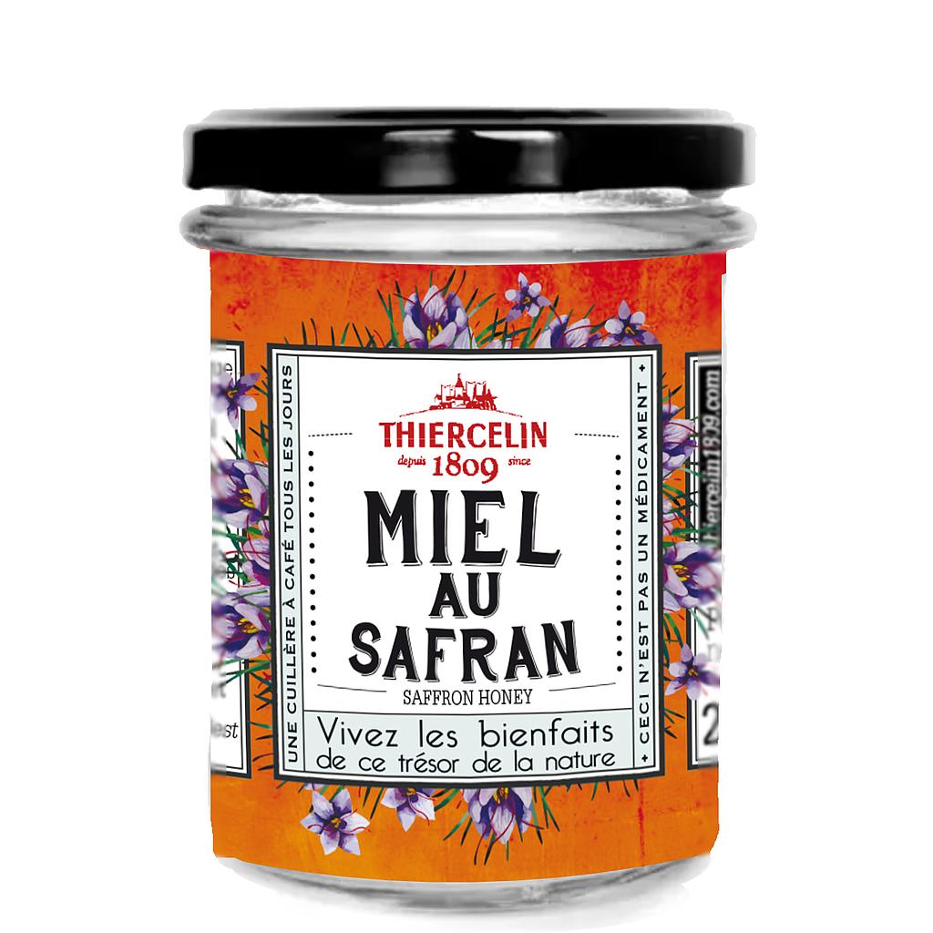 MIEL DE AZAFRÁN, miel aromatizada natural, tarro de cristal 225 g