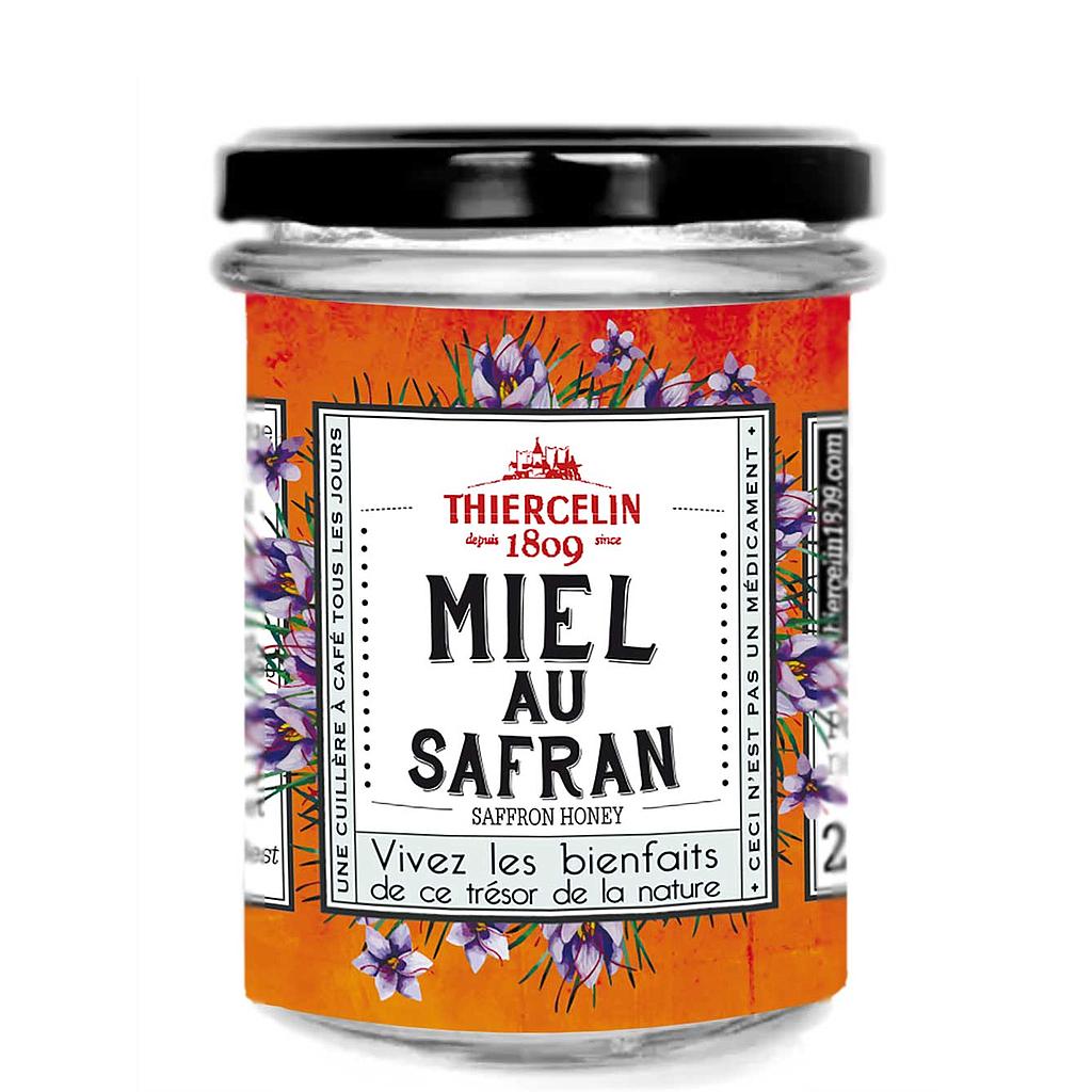 MEL DE AÇAFRÃO, mel com aroma natural, frasco de vidro de 225g