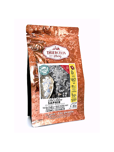 SAFIRBLÅTT SALT FRÅN PERSIEN, granulat, återförslutningsbar färskhetspåse, 1 kg