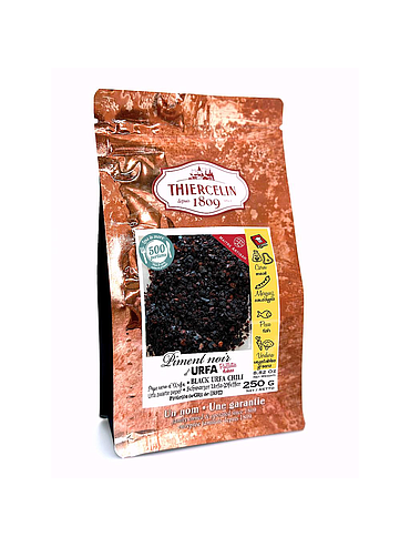 PIMENTA PRETA URFA, triturada (flocos), saco de frescura reselável 250 g