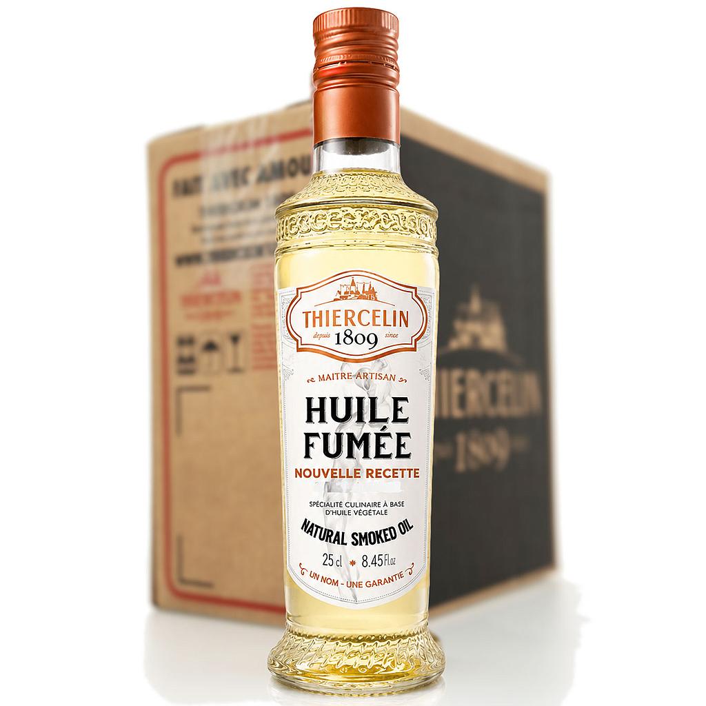 HUILE FUMEE, liquide, bouteille avec bec verseur intégré, Carton de 6 x 25 cl