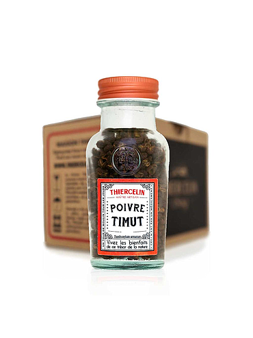 PIMIENTA TIMUT DE NEPAL, frutos secos (folliculo), bote de vidrio reciclado, Caja de 6 x 30 g
