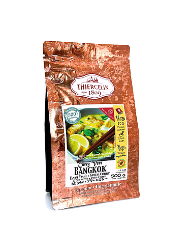 BANGKOK GRÖN CURRY, kryddblandning i pulverform, återförslutningsbar färskhetspåse, 500 g