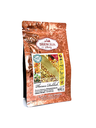 PHARAON DUKKAH®, mistura de especiarias trituradas, saco de frescura reutilizável 500 g