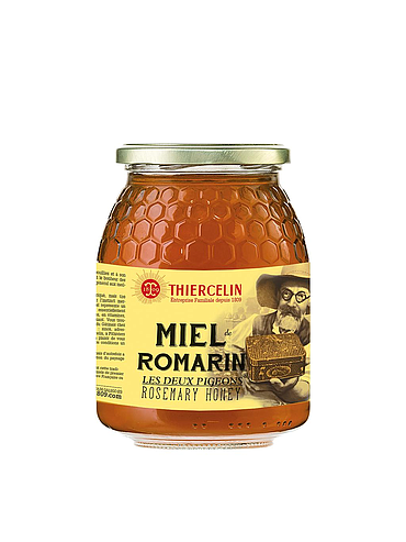 ROZEMARIJNHONING, monoflorale honing, glazen pot van 1 kg