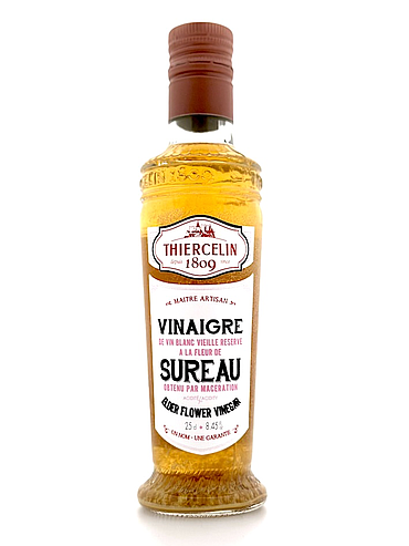 FLÄDERVINÄGER, naturligt smaksatt vitvinsvinäger, flaska med integrerad hällpip, 25 cl