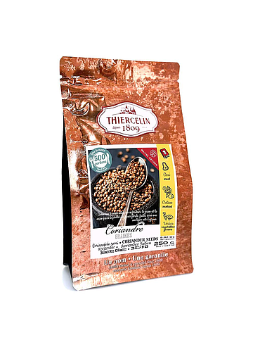 CORIANDRE, fruits séchés (diakènes), sachet fraîcheur refermable 250 g