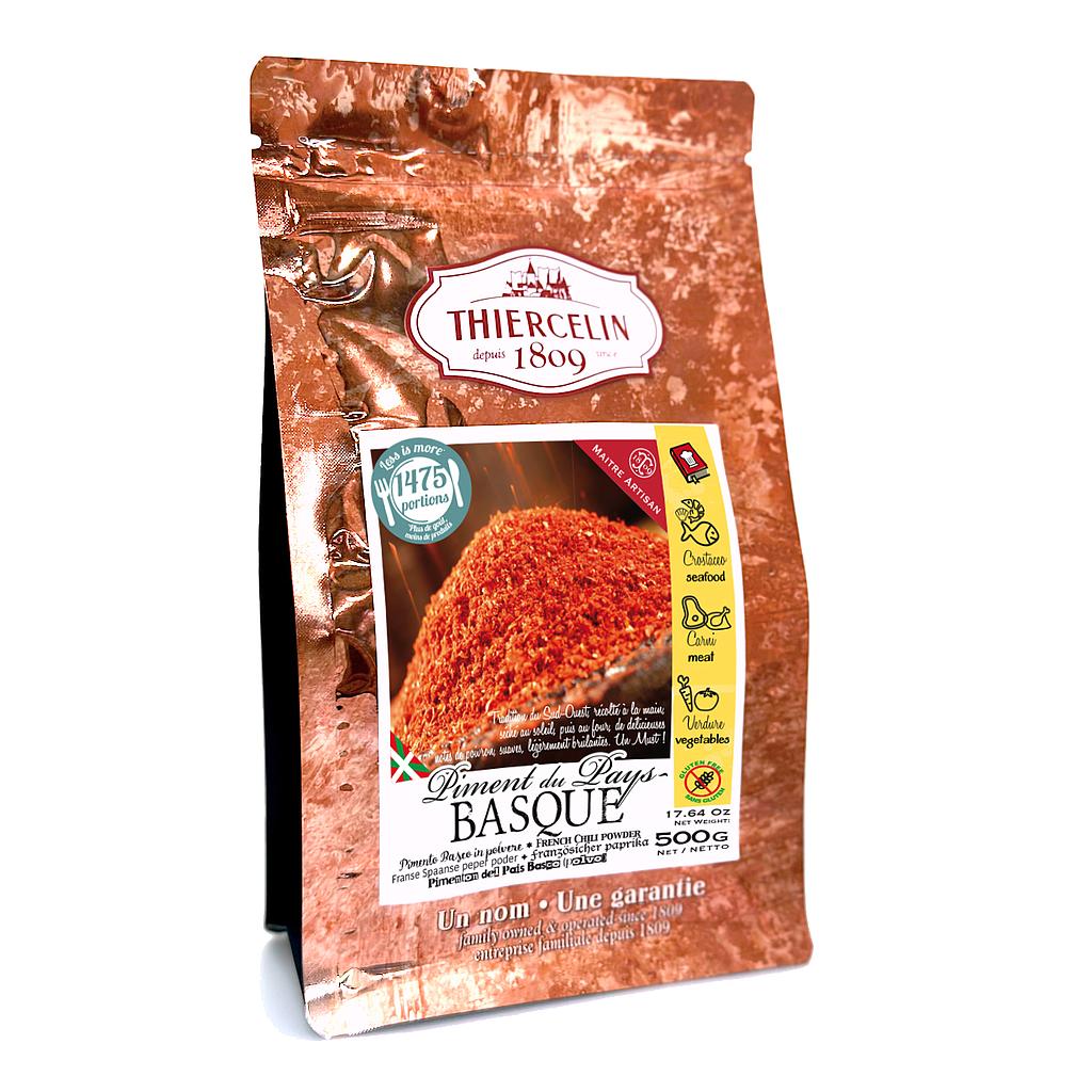 PIMENT DU PAYS BASQUE, poudre, sachet fraîcheur refermable 500 g