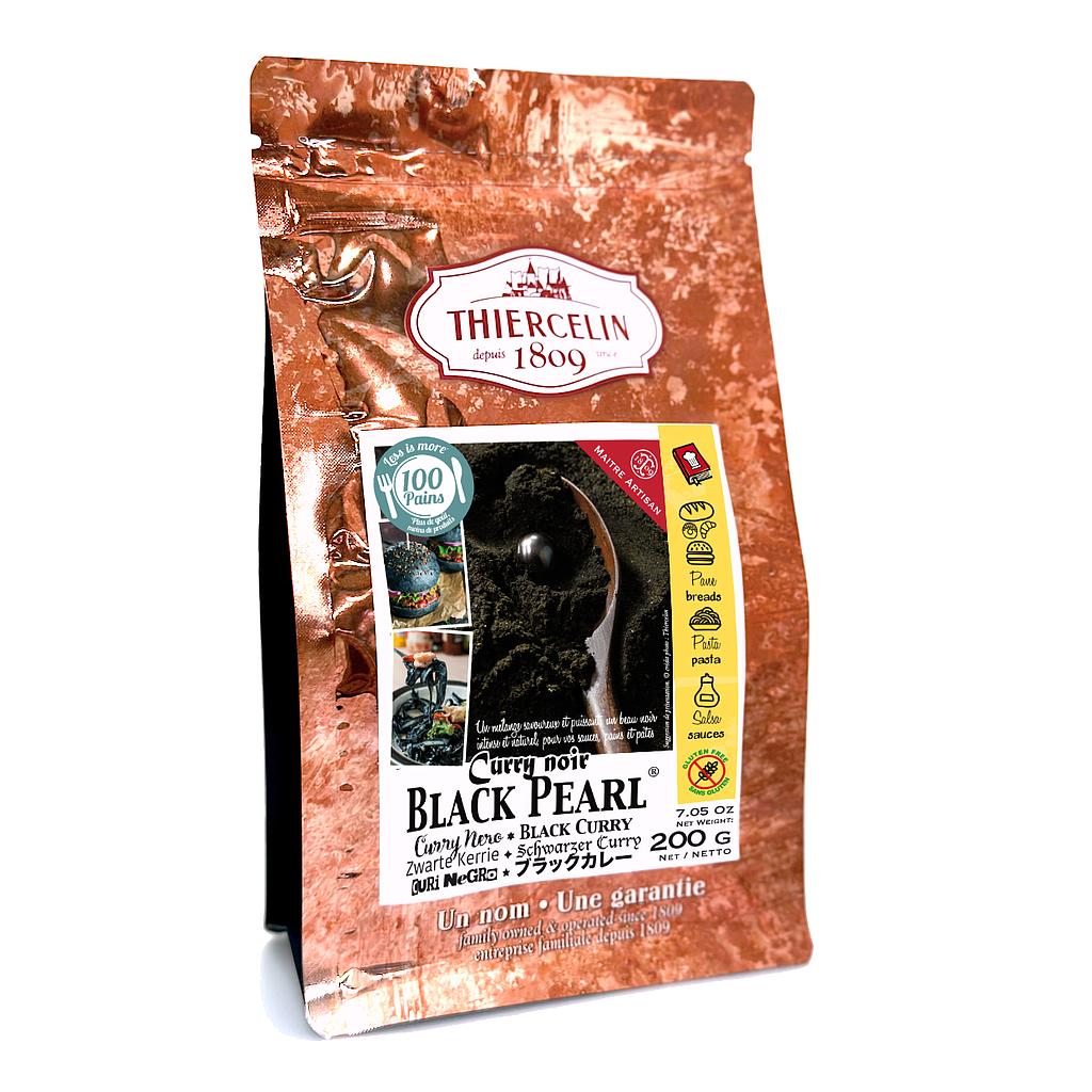 SVART CURRY 'BLACK PEARL®', kryddblandning i pulverform, återförslutningsbar färskhetspåse 200 g
