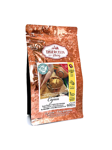 CAJUN (SPEZIE), miscela in polvere, sacchetto salvafreschezza richiudibile 500 g