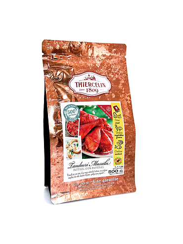 TANDOORI MASALA, pulveriserad kryddblandning, återförslutningsbar färsk påse 500 g