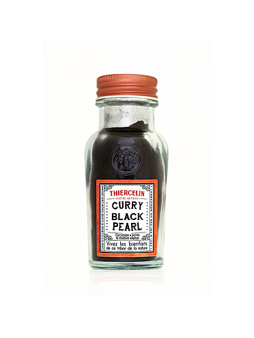ZWARTE CURRY BLACK PEARL®, kruidenmix in poedervorm met actieve kool, gerecyclede glazen doos 40 g