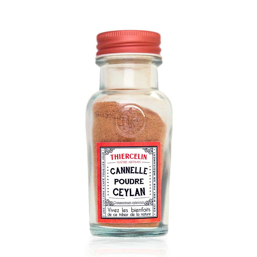 CANNELLE DE CEYLAN, poudre, écrin en verre recyclé 40 g