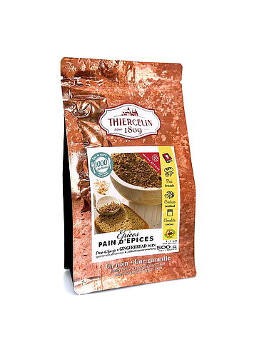 EPICES POUR PAIN D'EPICES, mélange d'épices en poudre, sachet fraîcheur refermable 500 g
