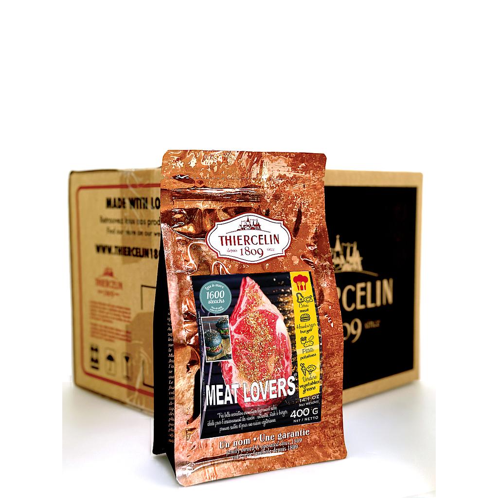 MEAT LOVERS®, kruidenmix, hersluitbare vershoudzak, Doos van 12 x 400 g
