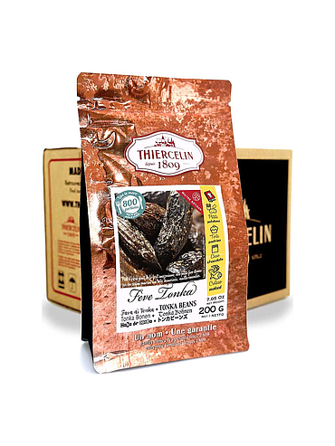 FAVA DE TONKA, entera, sobre fresco con cierre bolsa, Caja de 12 x 200 g