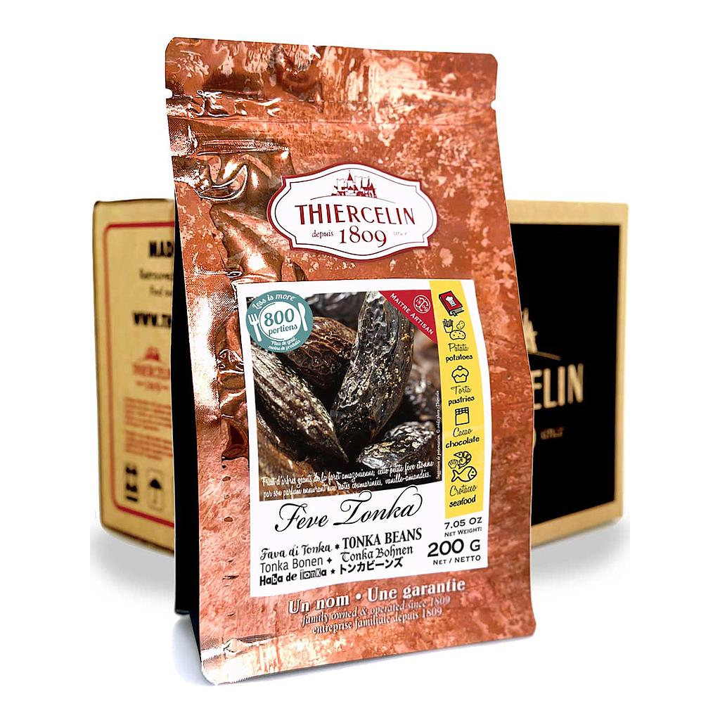 FEVES TONKA, graines entières cristallisées, sachet fraîcheur refermable, Carton de 12 x 200 g