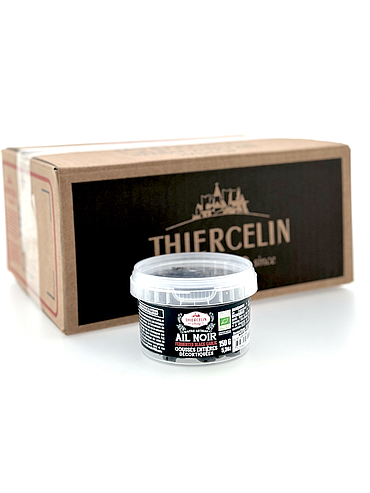 AJO NEGRO ECOLÓGICO, dientes pelados, procedente de agricultura ecológica, bote de plástico, Caja de 12 x 150 g