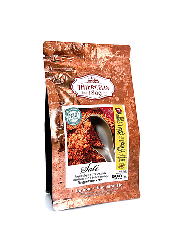 SATE, kruidenmix, hersluitbare vershoudzak 500 g