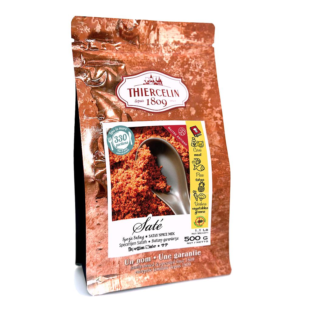 SATE, mistura de especiarias, saco de frescura reutilizável 500 g