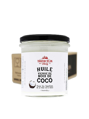 OLIO DI COCCO, vergine, prima spremitura, barattolo da 314 ml, 6 x 235 g