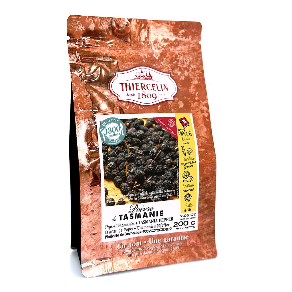 PIMIENTA DE TASMANIA, frutas secas, sobre fresco con cierre bolsa 200 g