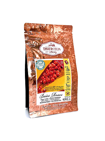 BAYAS ROSAS, bayas deshidratadas, fresco resellable bolsa 250 g 