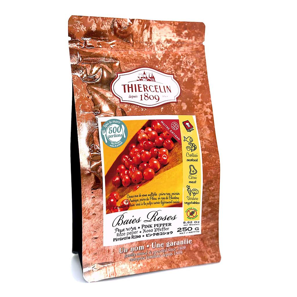 Rosa Pfefferkörner, getrocknete Steinfrüchte, wiederverschließbarer Frischebeutel 250 g