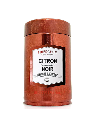 FERMENTED BLACK LEMON, whole and dried, metal can, 100 g (3,5 Oz)