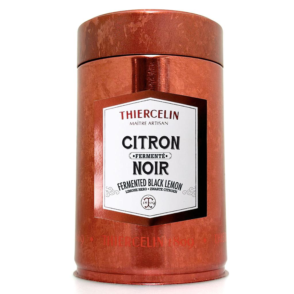 ZWARTE CITROEN, hele gedroogde gefermenteerde zwarte citroenen, metalen bilk, 100 g