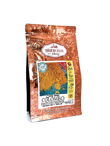 MILD CURRY COLOMBO, kruidenmixpoeder, hersluitbare zip-bag 500 g