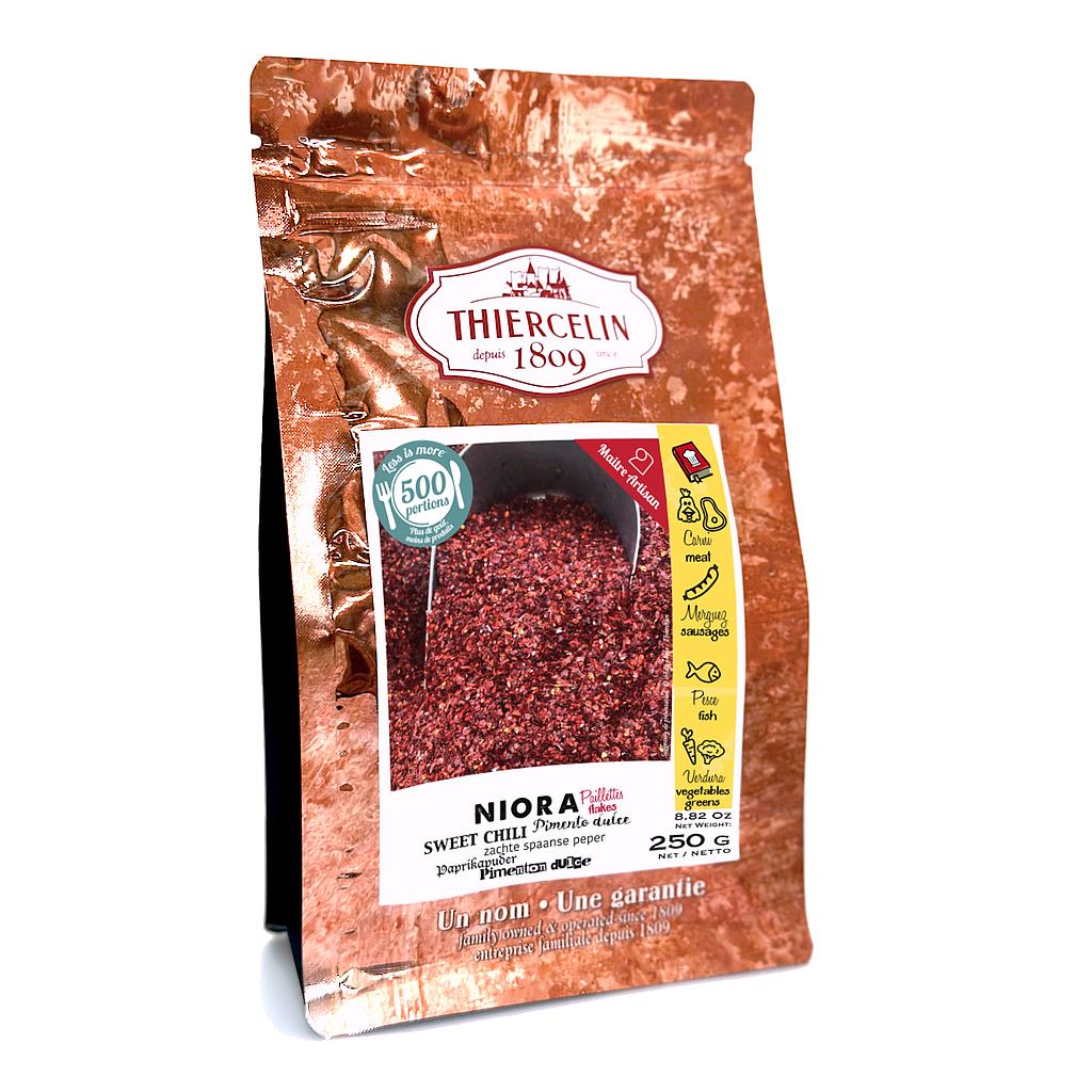 NIORA PEPER FLAKES, hersluitbare vershoudzak, 250 g