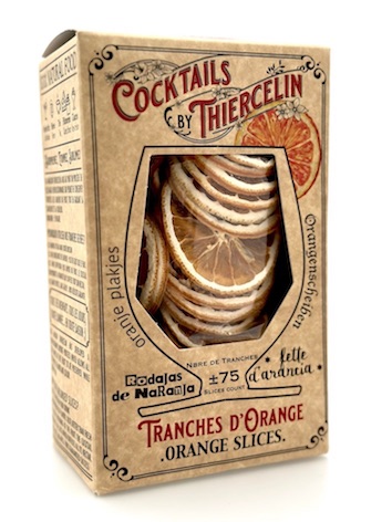 ORANGE, tranches séchées pour boissons et décors sucrés, boîte carton, Carton de 12 x 200 g