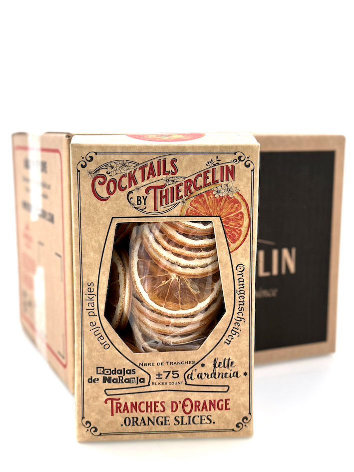 ORANGE, dried slices for drinks and sweet decorations, cardboard box, 12 x 200 g carton