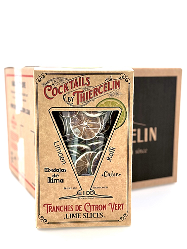 LIMETTE, getrocknete Scheiben für Getränke und süße Dekorationen, Karton, Karton à 12 x 200 g