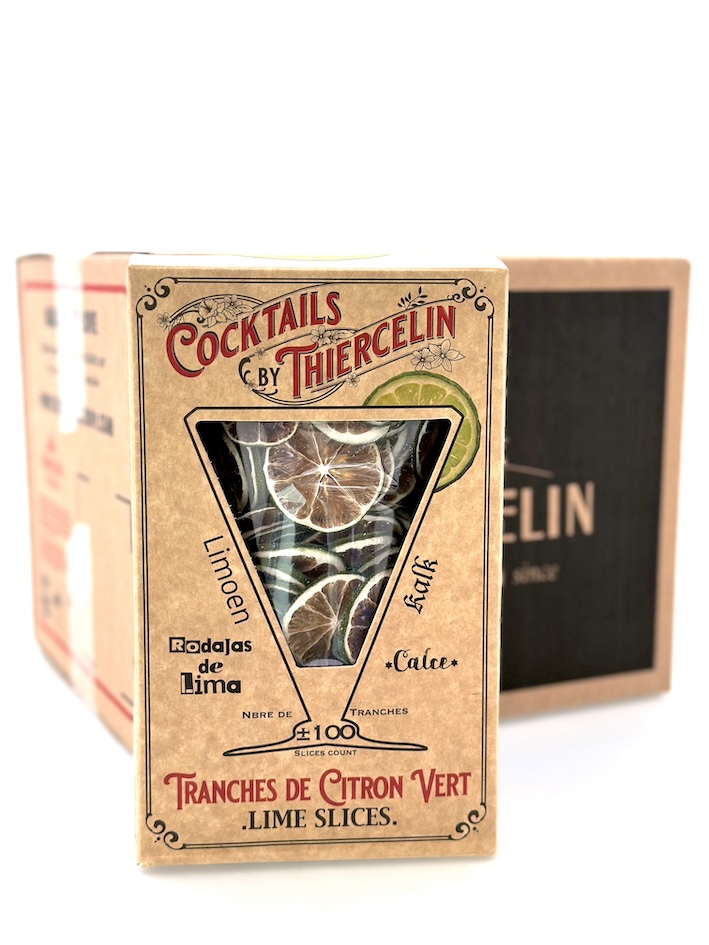 LIME, gedroogde schijfjes voor drankjes en zoete decoraties, kartonnen doos, Doos van 12 x 200 g