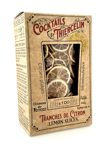 CITRON JAUNE, tranches séchées pour boissons et décors sucrés, boîte carton, Carton de 12 x 200 g
