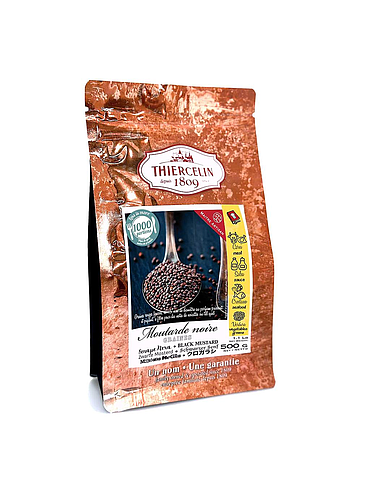MOUTARDE NOIRE, graines, sachet fraîcheur refermable 500 g