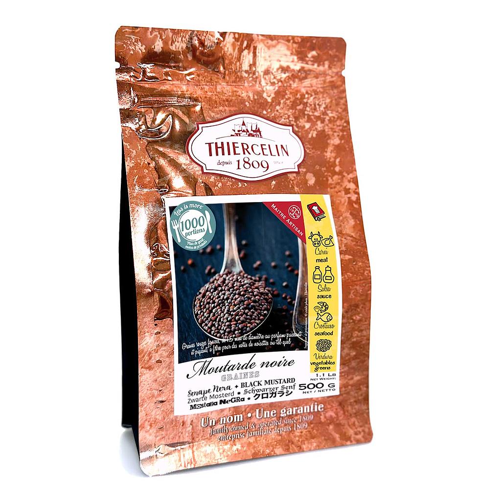 Zwarte mosterd, zaadjes, hersluitbare vershoudzak 500 g