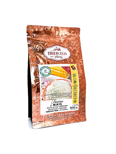 Maismehl, Pulver, wiederverschließbarer Frischebeutel 500 g