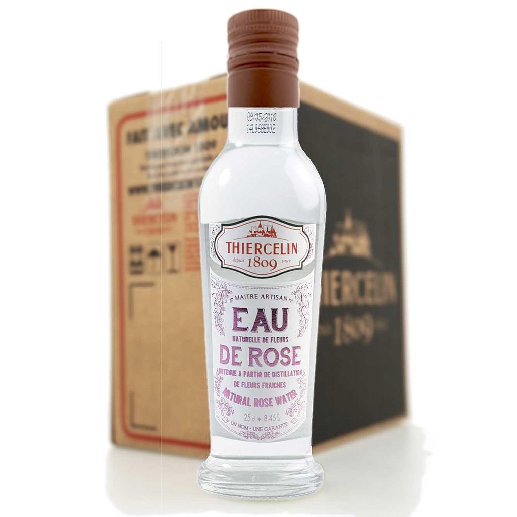 Acqua di rose, idrolato naturale, bottiglia con beccuccio integrato, cartone da 6 x 25 cl